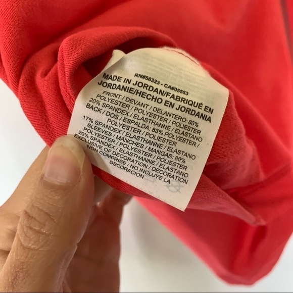 NIKE pro dri-fit pop over athletic jacket in coral size small - Picture 9 of 9